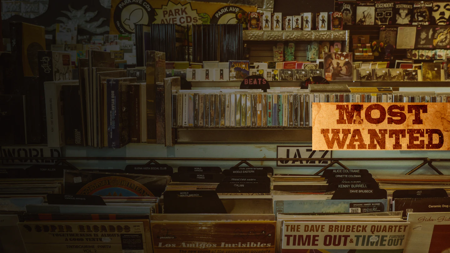 vintage vinyl music store